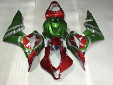 Red and Green Captain America 07-08 Honda CBR600RR Fairings