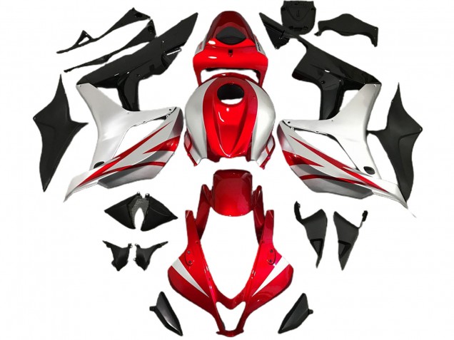 Red and Silver OEM Style 07-08 Honda CBR600RR Fairings Red and Silver OEM Style 07-08 Honda CBR600RR Fairings