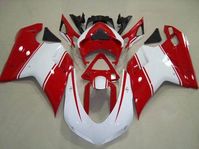 Red and White Pin 07-14 Ducati Ducati 848 1098 1198 Fairings Red and White Pin 07-14 Ducati Ducati 848 1098 1198 Fairings