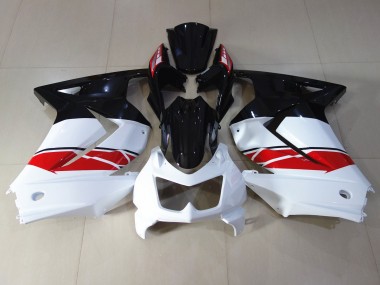 Red black and White 08-12 Kawasaki Ninja 250 Fairings