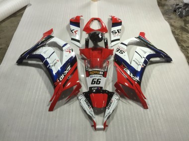 Red blue and White Race 11-15 Kawasaki ZX10R Fairings