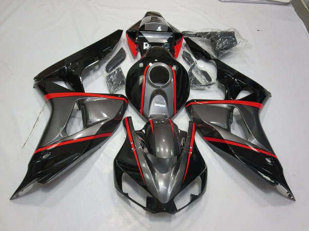 Silver Black Red Pin Stripe 06-07 Honda CBR1000RR Fairings Silver Black Red Pin Stripe 06-07 Honda CBR1000RR Fairings