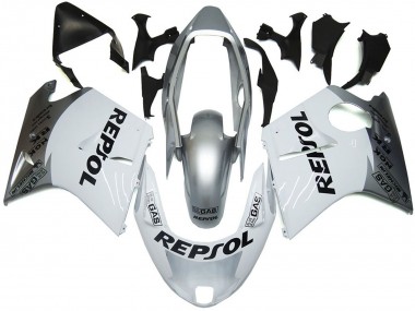Silver White Repsol 96-07 Honda CBR1100XX Fairings