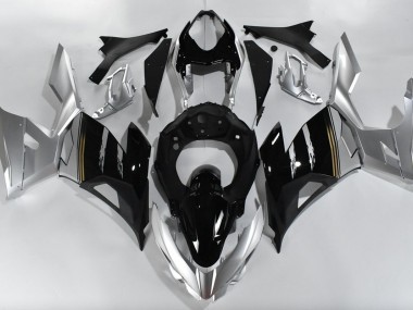 Silver and Black 18-23 Kawasaki Ninja 400 Fairings