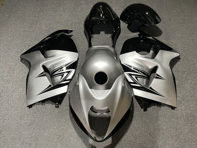 Silver and Black 97-07 Suzuki GSXR 1300 Hayabusa Fairings Silver and Black 97-07 Suzuki GSXR 1300 Hayabusa Fairings