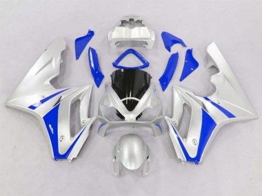 Silver and Blue 06-08 Triumph Daytona 675 Fairings