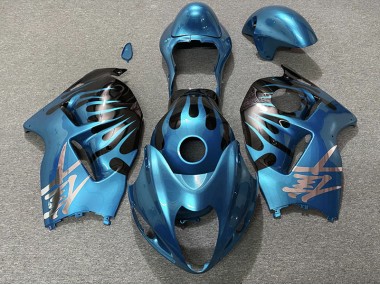 Sky Blue and Black 97-07 Suzuki GSXR 1300 Hayabusa Fairings