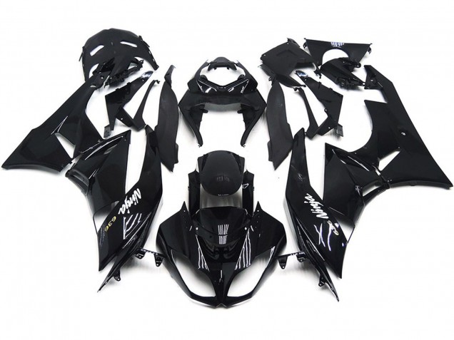 Slick Gloss Black 09-12 Kawasaki ZX6R Fairings Slick Gloss Black 09-12 Kawasaki ZX6R Fairings