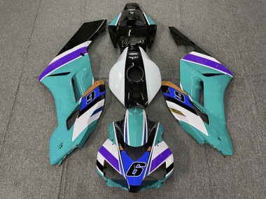 Teal 6 04-05 Honda CBR1000RR Fairings