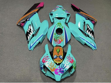 Teal Shark 04-05 Honda CBR1000RR Fairings