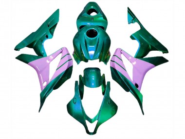 Turquoise and Pink 07-08 Honda CBR600RR Fairings