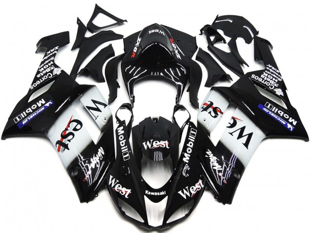 West Gloss Slick 07-08 Kawasaki ZX6R Fairings West Gloss Slick 07-08 Kawasaki ZX6R Fairings