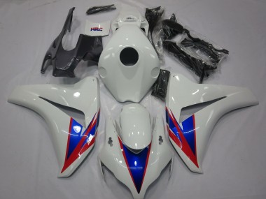 White Blue Red 08-11 Honda CBR1000RR Fairings