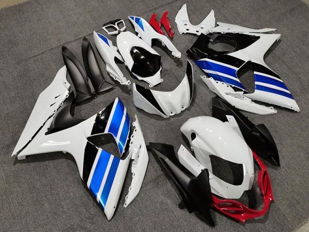 White Blue and Red Style 09-16 Suzuki GSXR 1000 Fairings White Blue and Red Style 09-16 Suzuki GSXR 1000 Fairings