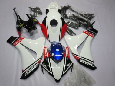 White Carrera 08-11 Honda CBR1000RR Fairings