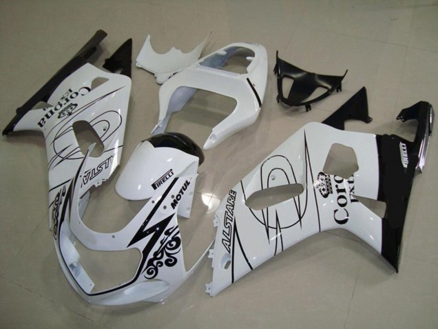 White Corona 01-03 Suzuki GSXR 600-750 Fairings White Corona 01-03 Suzuki GSXR 600-750 Fairings