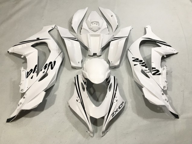 White Ninja 16-19 Kawasaki ZX10R Fairings White Ninja 16-19 Kawasaki ZX10R Fairings