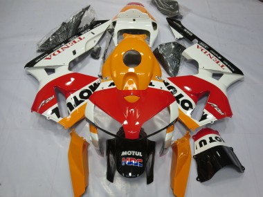 White Repsol 05-06 Honda CBR600RR Fairings