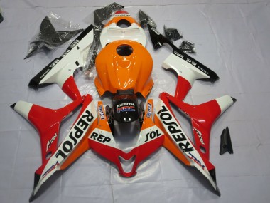 White Repsol 07-08 Honda CBR600RR Fairings