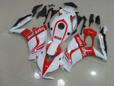 White Supreme 12-16 Honda CBR1000RR Fairings