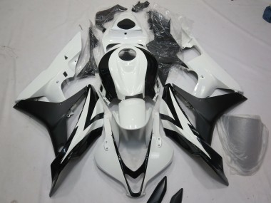 White and Black OEM Style 07-08 Honda CBR600RR Fairings