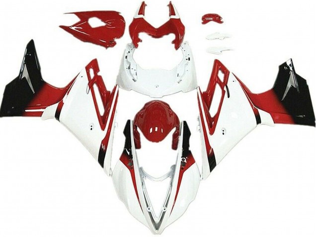 White and Red 13-16 Triumph Daytona 675 Fairings White and Red 13-16 Triumph Daytona 675 Fairings