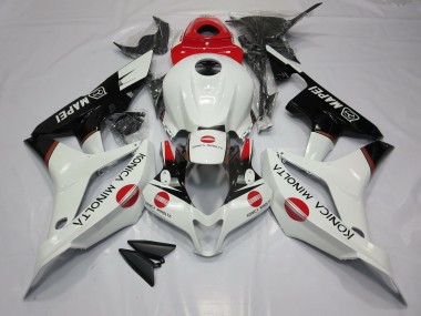 White and Red KM 07-08 Honda CBR600RR Fairings