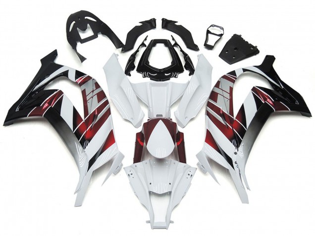 White and Silver 16-19 Kawasaki ZX10R Fairings White and Silver 16-19 Kawasaki ZX10R Fairings