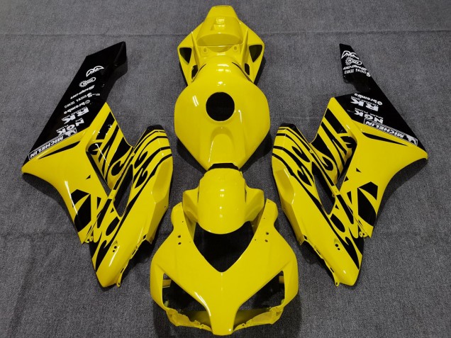 Yellow Black Flame 04-05 Honda CBR1000RR Fairings Yellow Black Flame 04-05 Honda CBR1000RR Fairings