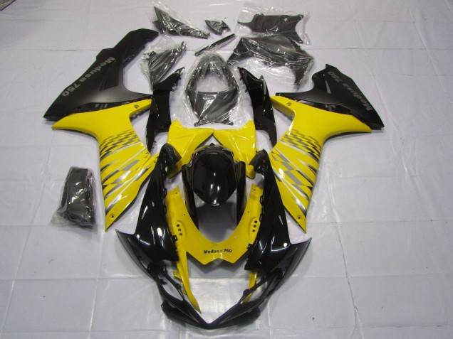 Yellow Matte Black 11-24 Suzuki GSXR 600-750 Fairings Yellow Matte Black 11-24 Suzuki GSXR 600-750 Fairings