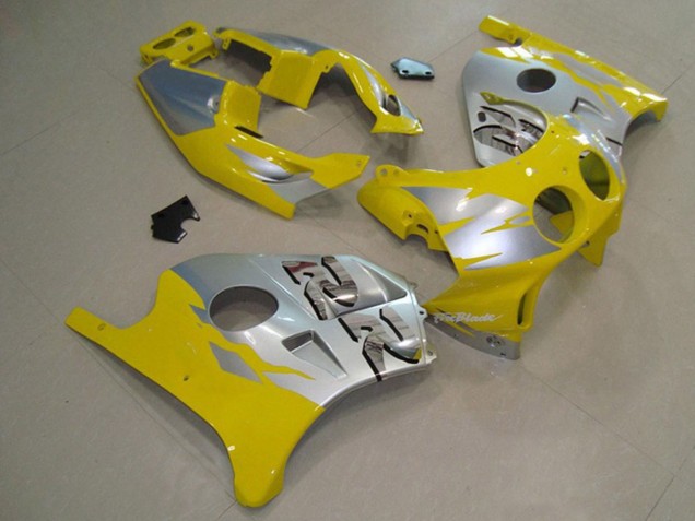 Yellow Silver 90-98 Honda CBR250RR Fairings Yellow Silver 90-98 Honda CBR250RR Fairings