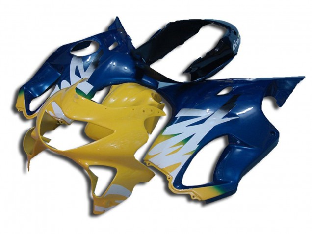 Yellow and Blue 99-00 Honda CBR600 F4 Fairings Yellow and Blue 99-00 Honda CBR600 F4 Fairings